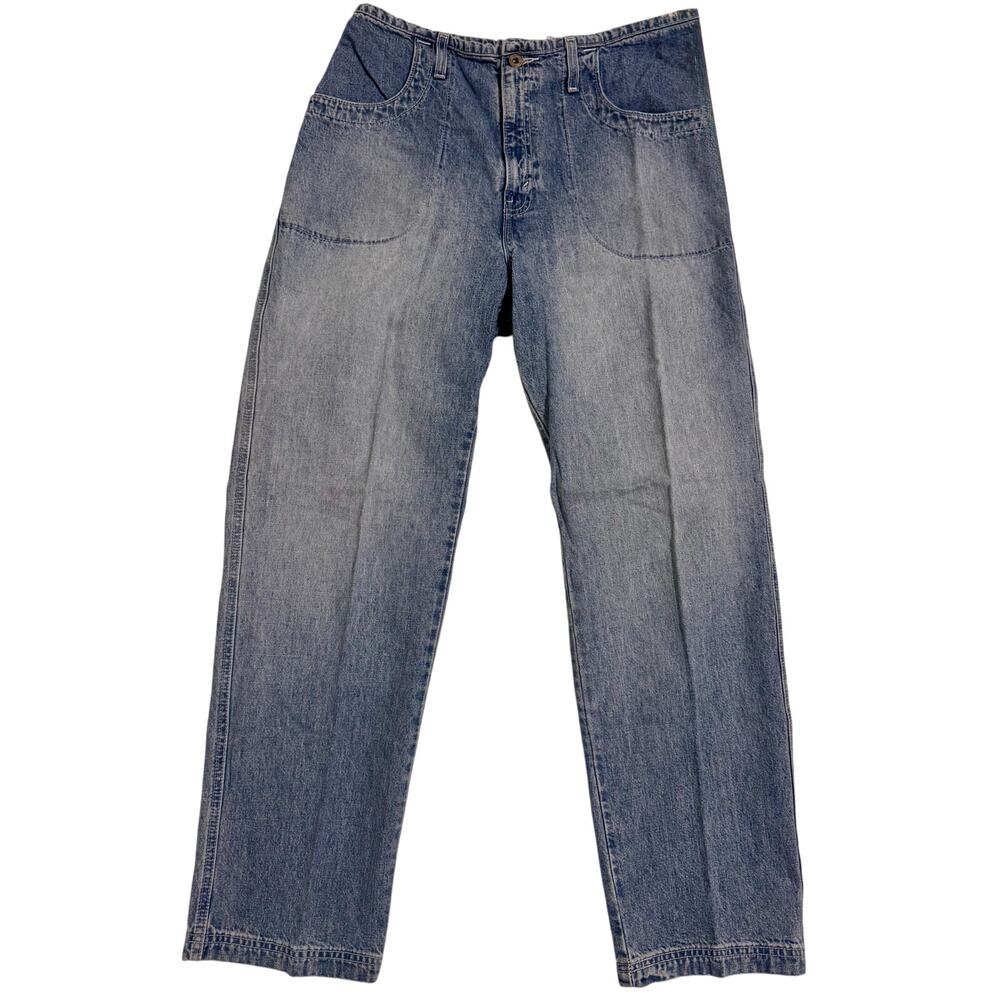Vtg Levi's Dry Goods Women's Straight Leg Size 12 Medium Wash Baggy 30" Inseam